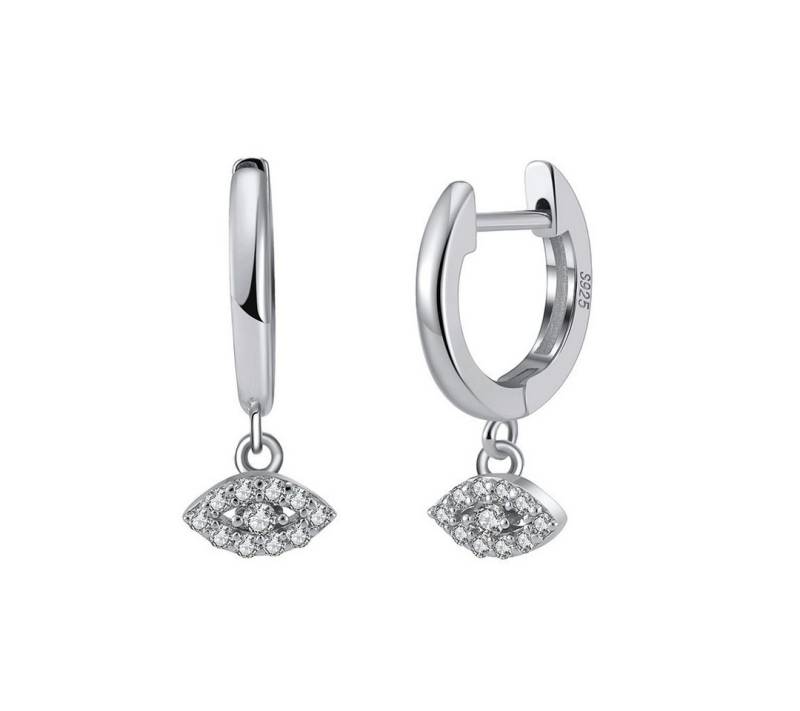 Suzan Gold Paar Creolen Eyecharm – Huggie-Creolen mit Evil Eye aus 925 Silber von Suzan Gold