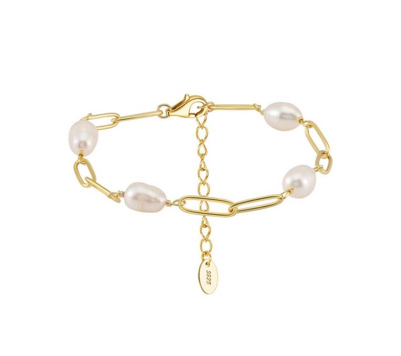 Suzan Gold Silberarmband Pearlvera – 925 Silber Armband mit Süßwasserperlen & von Suzan Gold