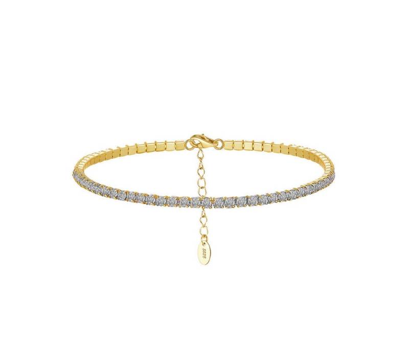 Suzan Gold Tennisarmband Stardust Line – Feines Tennisarmband aus 925 Silber, verstellbar & von Suzan Gold