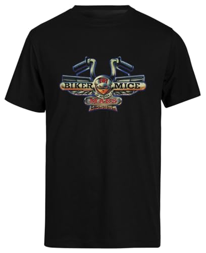 Biker Mice from Mars Schwarzes Kurzarm-T-Shirt Herren T-Shirt von Suzetee