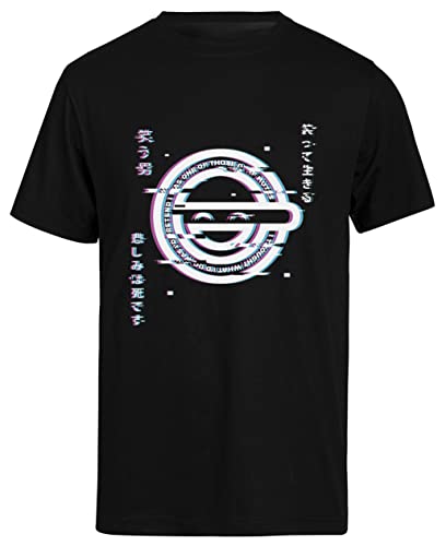 Der Lachende Mann - Ghost In The Shell Hacker Schwarzes Kurzarm-T-Shirt Herren T-Shirt von Suzetee