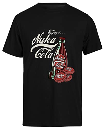 Enjoy A... Nuka Cola Filled Schwarzes Kurzarm-T-Shirt Herren T-Shirt von Suzetee