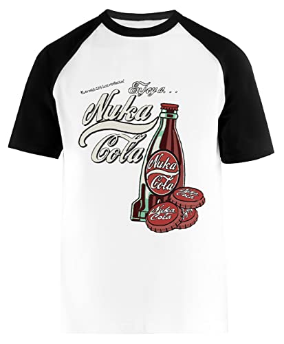 Enjoy A... Nuka Cola Filled Weißes Kurzarm-T-Shirt Unisex-Baseball-T-Shirt von Suzetee