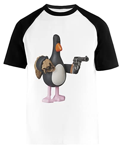 Feathers McGraw Weißes Kurzarm-T-Shirt Unisex-Baseball-T-Shirt von Suzetee