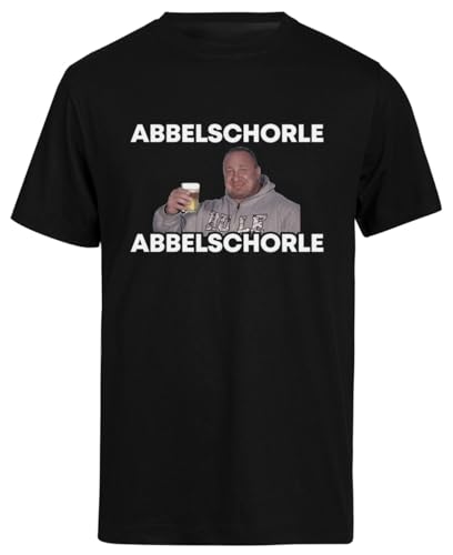 Markus Rühl Meme Apfelschorle Schwarzes Kurzarm-T-Shirt Herren T-Shirt von Suzetee