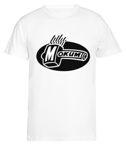 Mokum Records Weißes Kurzarm-T-Shirt Herren T-Shirt von Suzetee