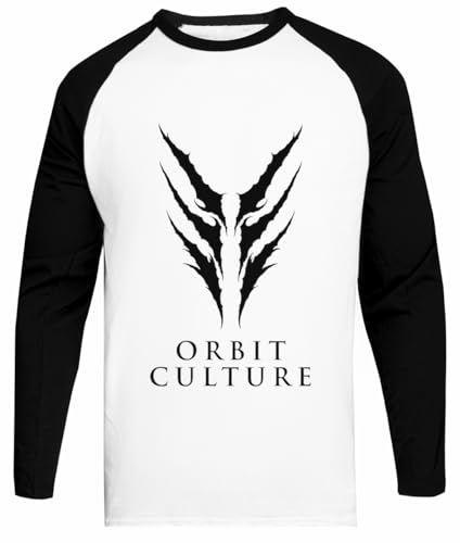 Orbit Culture Weißes Baseball-T-Stück Schwarz-Hülsen-Unisex-T - Shirt von Suzetee