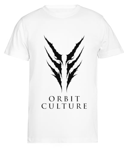 Orbit Culture Weißes Kurzarm-T-Shirt Herren T-Shirt von Suzetee