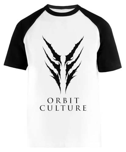 Orbit Culture Weißes Kurzarm-T-Shirt Unisex-Baseball-T-Shirt von Suzetee