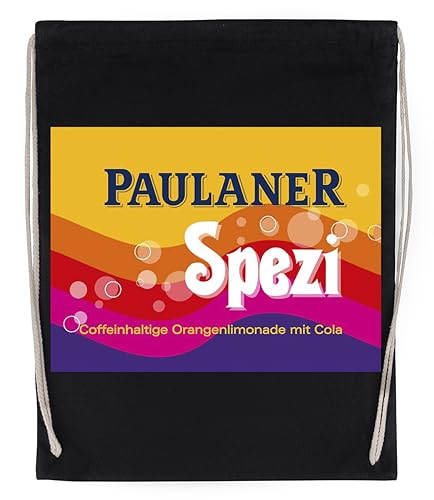 Paulanerspezi Munich Schwarzer Wiederverwendbarer Sportsack Aus Baumwolle von Suzetee
