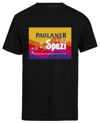 Paulanerspezi Munich Schwarzes Kurzarm-T-Shirt Herren T-Shirt von Suzetee