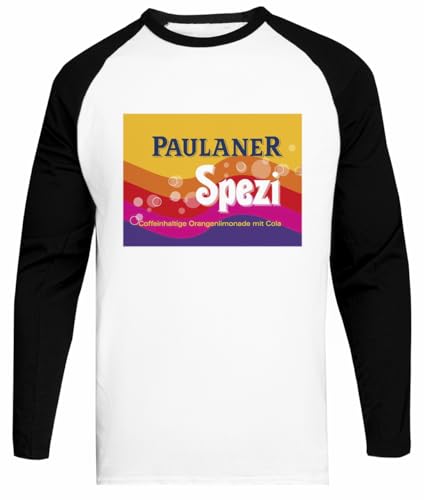 Paulanerspezi Munich Weißes Baseball-T-Stück Schwarz-Hülsen-Unisex-T - Shirt von Suzetee