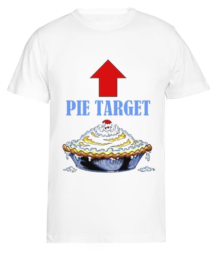 Pie Target Weißes Kurzarm-T-Shirt Herren T-Shirt von Suzetee