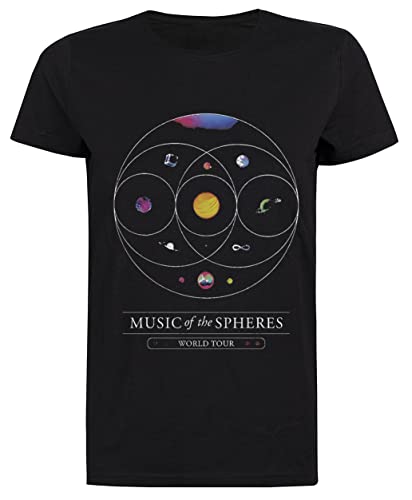 Raum Die Sphären Schwarzes Kurzarm-T-Shirt Für Damen von Suzetee