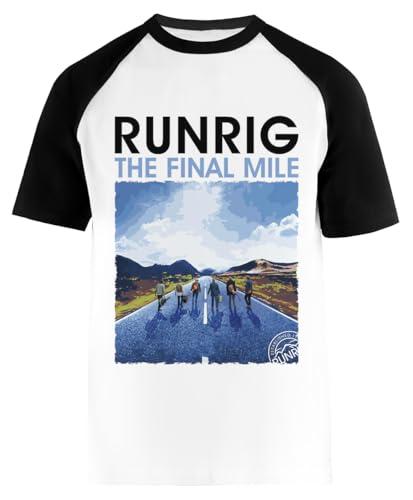 Runrig Weißes Kurzarm-T-Shirt Unisex-Baseball-T-Shirt von Suzetee