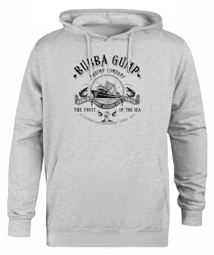 Suzetee Bubba Gump Shrimp Co Grauer Unisex-Hoodie-Pullover Mit Kapuze von Suzetee