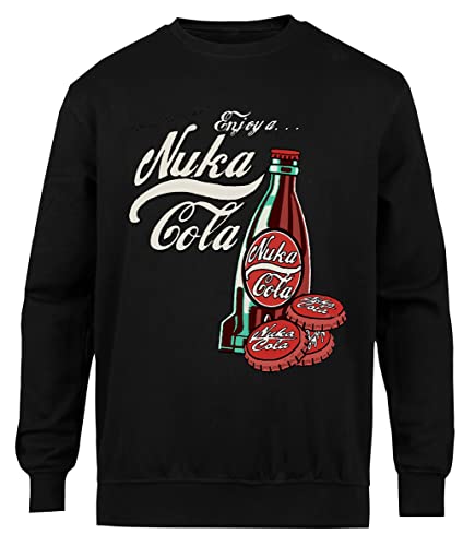 Suzetee Enjoy A. Nuka Cola Filled Jersey Cuello Redondo Unisex Negro von Suzetee