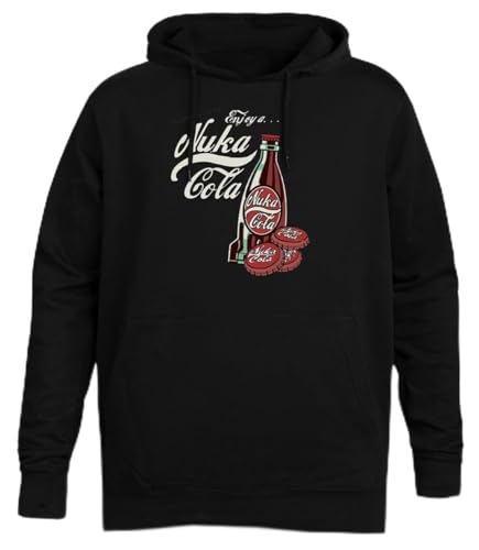 Suzetee Enjoy A... Nuka Cola Filled Schwarzer Unisex-Hoodie-Kapuzenpullover von Suzetee