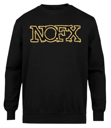 Suzetee NOFX Punk In Drublic Schwarzer Unisex-Pullover Mit Rundhalsausschnitt von Suzetee