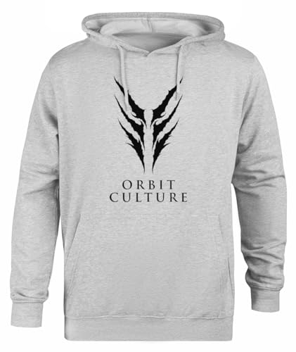 Suzetee Orbit Culture Grauer Unisex-Hoodie-Pullover Mit Kapuze von Suzetee