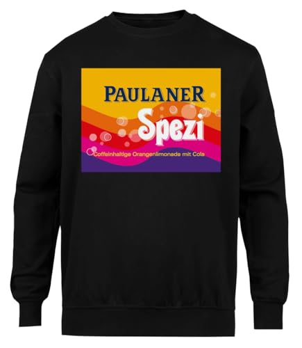 Suzetee Paulanerspezi Munich Schwarzer Unisex-Pullover Mit Rundhalsausschnitt von Suzetee