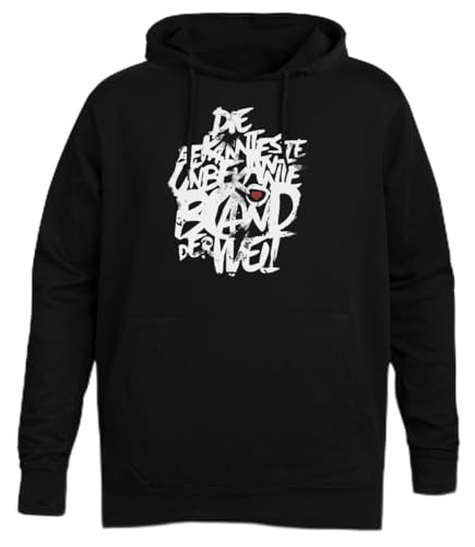 Suzetee Stonedeafproduction SDP Schwarzer Unisex-Hoodie-Kapuzenpullover von Suzetee