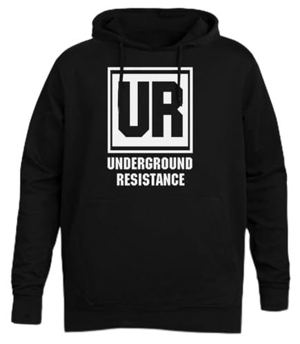 Suzetee Underground Resistance Schwarzer Unisex-Hoodie-Kapuzenpullover von Suzetee