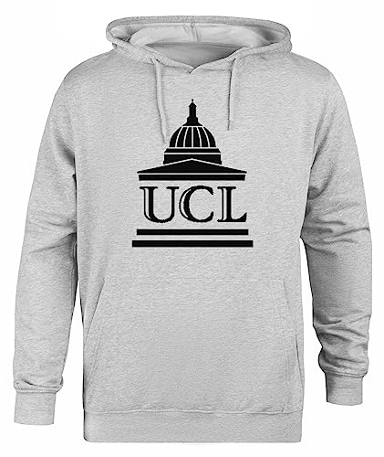 Suzetee University College London Grauer Unisex-Hoodie-Pullover Mit Kapuze von Suzetee