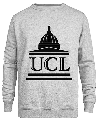 Suzetee University College London Grauer Unisex-Pullover Mit Rundhalsausschnitt von Suzetee