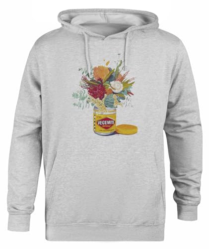 Suzetee Vegemite Bouquet Grauer Unisex-Hoodie-Pullover Mit Kapuze von Suzetee