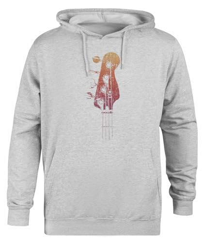 Suzetee Vintage Bassgitarren Kopfplatte Grauer Unisex-Hoodie-Pullover Mit Kapuze von Suzetee