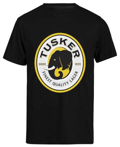 Tusker Beer Schwarzes Kurzarm-T-Shirt Herren T-Shirt von Suzetee