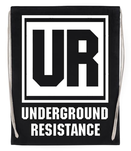 Underground Resistance Schwarzer Wiederverwendbarer Sportsack Aus Baumwolle von Suzetee