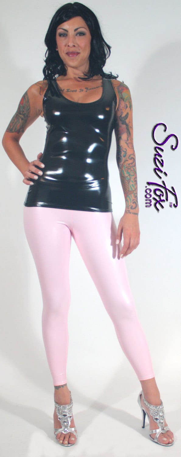 Hiphugger Leggings Von Suzi Fox Aus Stretch Glanz Vinyl von SuziFox