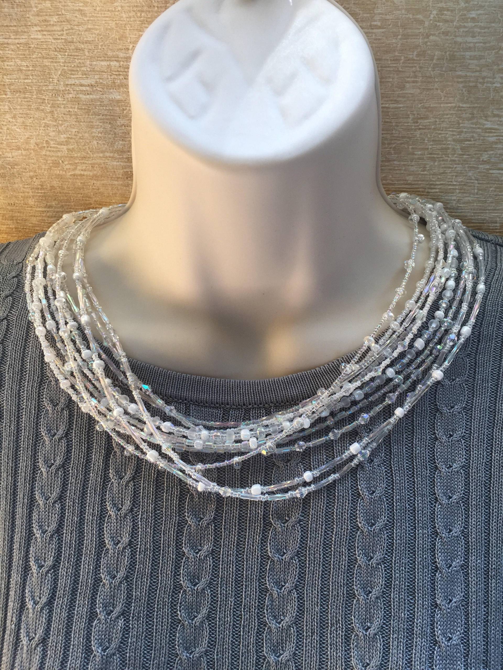 Klare Perlenkette Klare Perlenkette von SuzyGotBeads