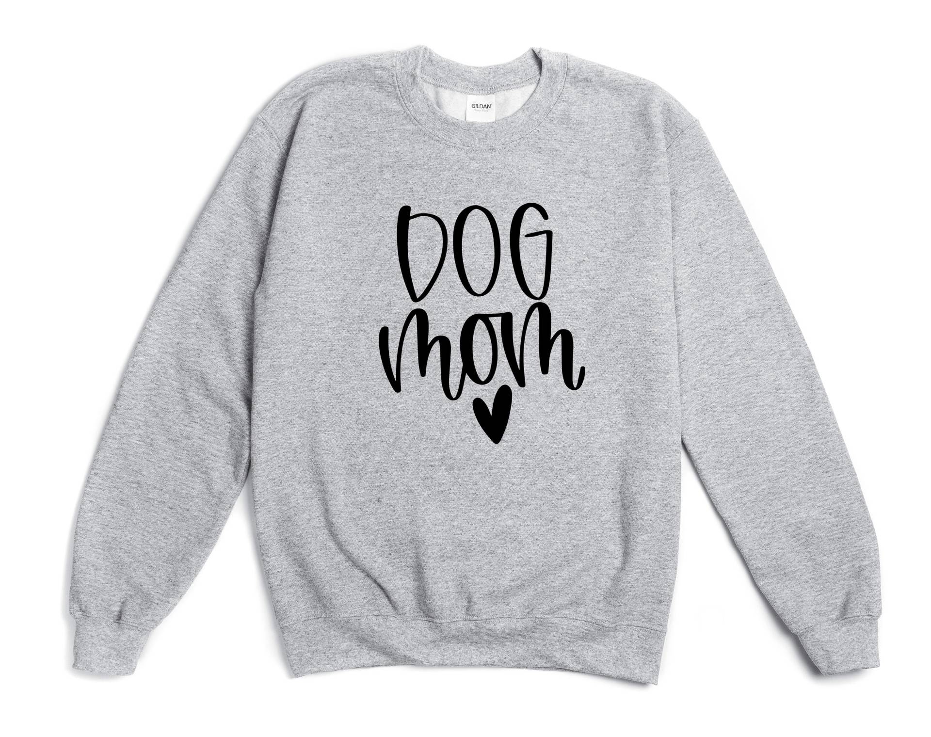 Hunde Mama Sweatshirt - Mama/Momma Shirt Mit Pfote Print Cursive von SuzysGraphicTees