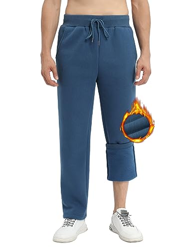 Svanco Jogginghose Herren Trainingshose aus Fleece mit gerader Passform Sweathose mit Taschen und Elastischer Taille Warme Sporthose Herren von Svanco