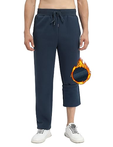 Svanco Jogginghose Herren Trainingshose aus Fleece mit gerader Passform Sweathose mit Taschen und Elastischer Taille Warme Sporthose Herren von Svanco