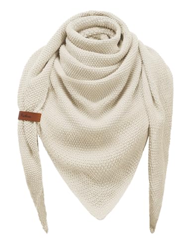 Svanco Schal Damen Dreiecksschal Winter Musselin Halstuch Loop Strickschal Dreieckstuch Leicht Dünn Winterschal Kuschelig Damenschal Wollschal, Einfarbig 200 * 80 cm von Svanco