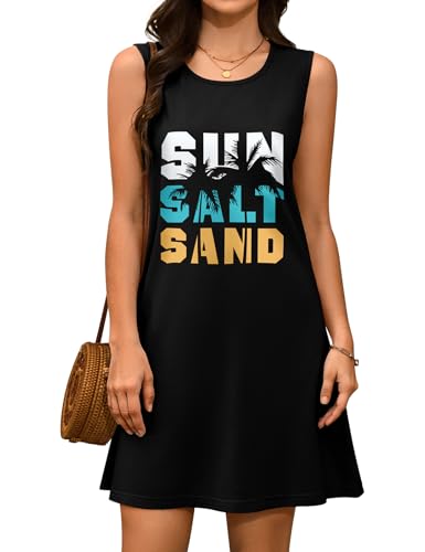 Svanco Strandkleider Damen Sommer Strandüberwurf Luftig Baumwolle Ärmellos Strand Maxikleid Bikini Cover Up Beachwear von Svanco