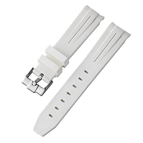 Svapo 20mm Gummi-Uhrenarmbänder mit Dornschließe für 20mm Uhrenarmband, wasserdichtes Silikonarmband, Uhrenzubehör, Teile mit Werkzeug(12) von Svapo