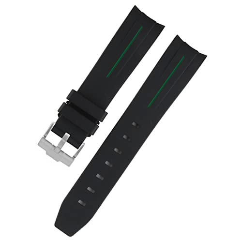 Svapo 20mm Gummi-Uhrenarmbänder mit Dornschließe für 20mm Uhrenarmband, wasserdichtes Silikonarmband, Uhrenzubehör, Teile mit Werkzeug(2) von Svapo