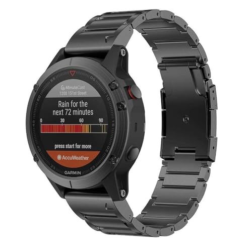 Svapo Für Fenix ​​6 Uhrenarmband aus Titanlegierung, 22 mm breites Uhrenarmband für Fenix ​​5/Fenix ​​5 Plus/Fenix ​​6/Fenix ​​6 Pro/Forerunner 935/Approach S60/Quatix 5 von Svapo