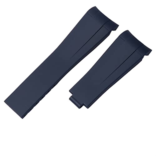 Svapo Für Rolex Gummi -Uhr -Gurt Männlich Ditongna Grün Wasser Ghost Diver Green Silicon 20mm 21mm Uhrenband(Blue,21mm) von Svapo