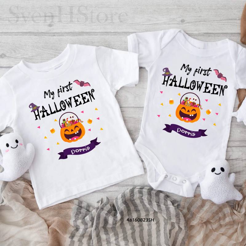 Mein Erstes Halloween Personalisierte Baby Strampelanzug, Benutzerdefinierte Bodysuit, Geburtsanzeige, Neugeborenen Geschenk, Neues Mein Erstes Halloween Personalisierte Baby Strampelanzug, Benutzerdefinierte Bodysuit, Geburtsanzeige, Neugeborenen Geschenk, Neues von SvenHStore