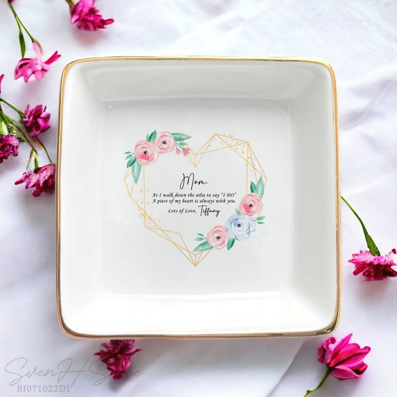 Mutter Der Braut Geschenke Von Braut-Personalisierte Ring Schale-Bridal Shower-Mutter Tochter Geschenk Tochter-Als Ich Den Gang Entlang Gehe von SvenHStore