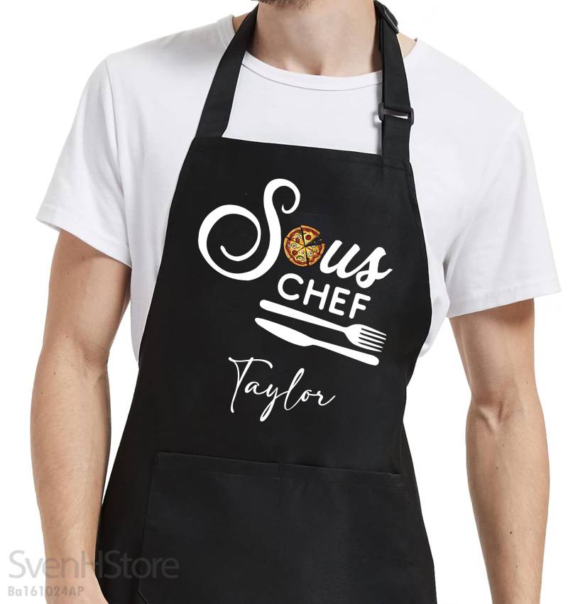 Personalisierte Sous Chef-Schürze, Individuelles Kochgeschenk Für Kochliebhaber von SvenHStore