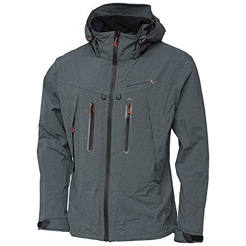 Savage Gear SALT Pack-Lite - leichte, wasserdichte, atmungsaktive Jacke, 100% wasserdicht, 8000mm Wassersäule, Lieferung in Zugband-Tasche (XL) von Savage Gear