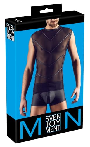 Svenjoyment Herren 21609781721 Svenjoyment Underwear Mesh Shirt mit Wetlook gro Schwarz, Schwarz (Nero 001), L EU von Svenjoyment