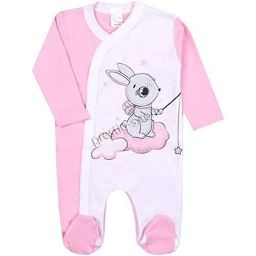 Baby Strampler | Mädchen | Langarm | 100% Baumwolle | Overall | Spielanzug | Einteiler | Spielanzug | Body | Strampelanzug | Babykleidung | Spieler (56, Rosa 1) von Svetli